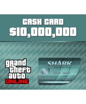 Grand Theft Auto Online - $10,000,000 Megalodon Shark Cash Card PC Activation Code Rockstar Games Key EUROPE